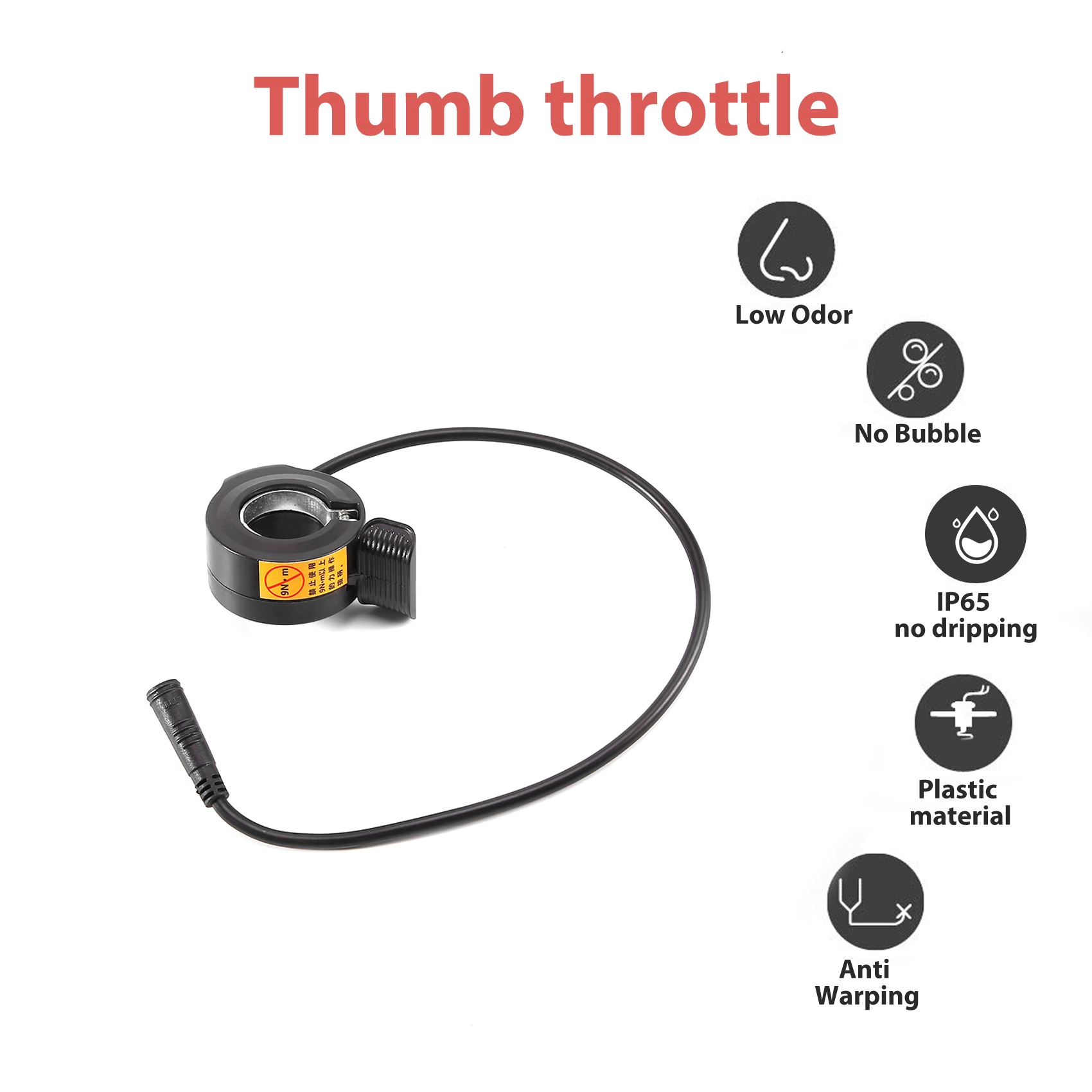 AB31-Thumb Throttle For Bafang - Mid Drive Motor Kit 52V 1000W ulasan dan harga