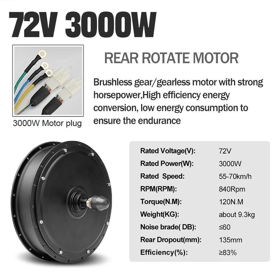 3000W MTX39 E bike Conversion  - Ebike Conversion Kit 72V 3000W ulasan dan harga